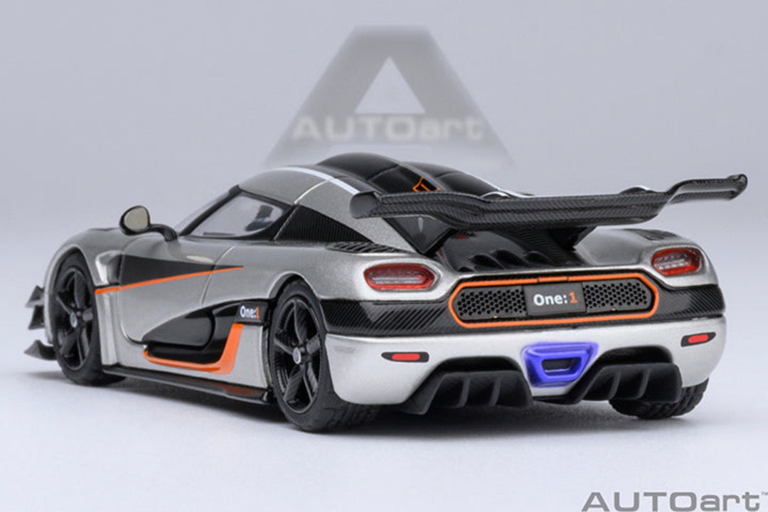 AutoArt 1:64 Koenigsegg One: 1 Moon Grey 20042