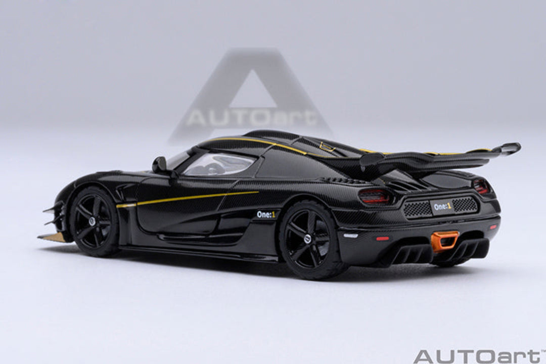 AutoArt 1:64 Koenigsegg One: 1 - Gold Stripes 20043