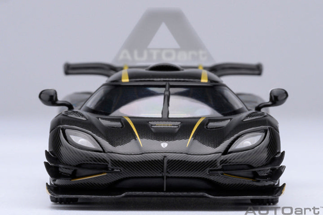 AutoArt 1:64 Koenigsegg One: 1 - Gold Stripes 20043