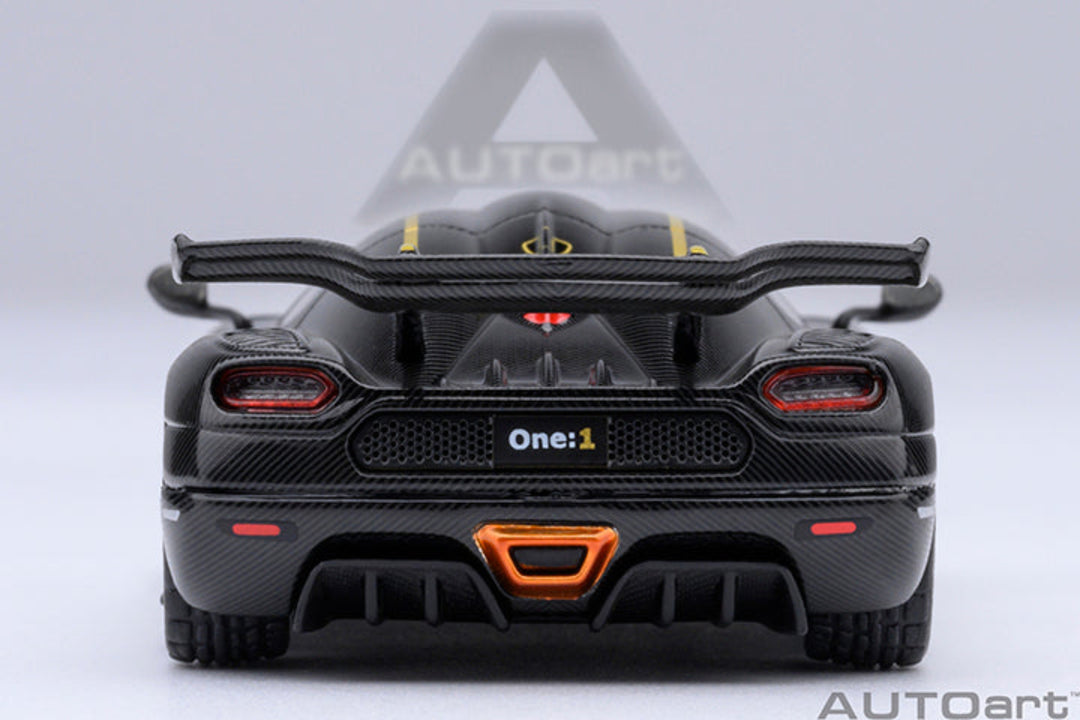 AutoArt 1:64 Koenigsegg One: 1 - Gold Stripes 20043