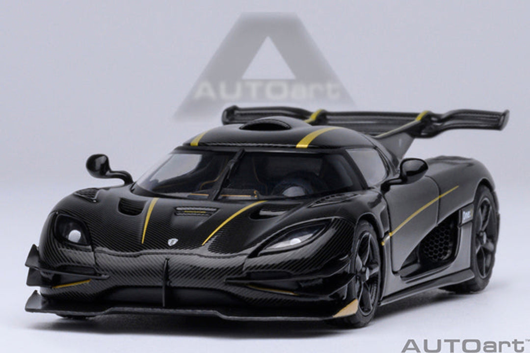 AutoArt 1:64 Koenigsegg One: 1 - Gold Stripes 20043