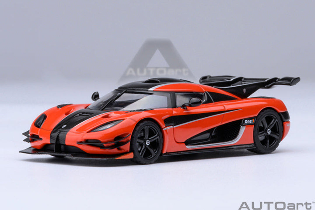 [Preorder] AutoArt 1:64 Koenigsegg One: 1 - Lava Orange 20044