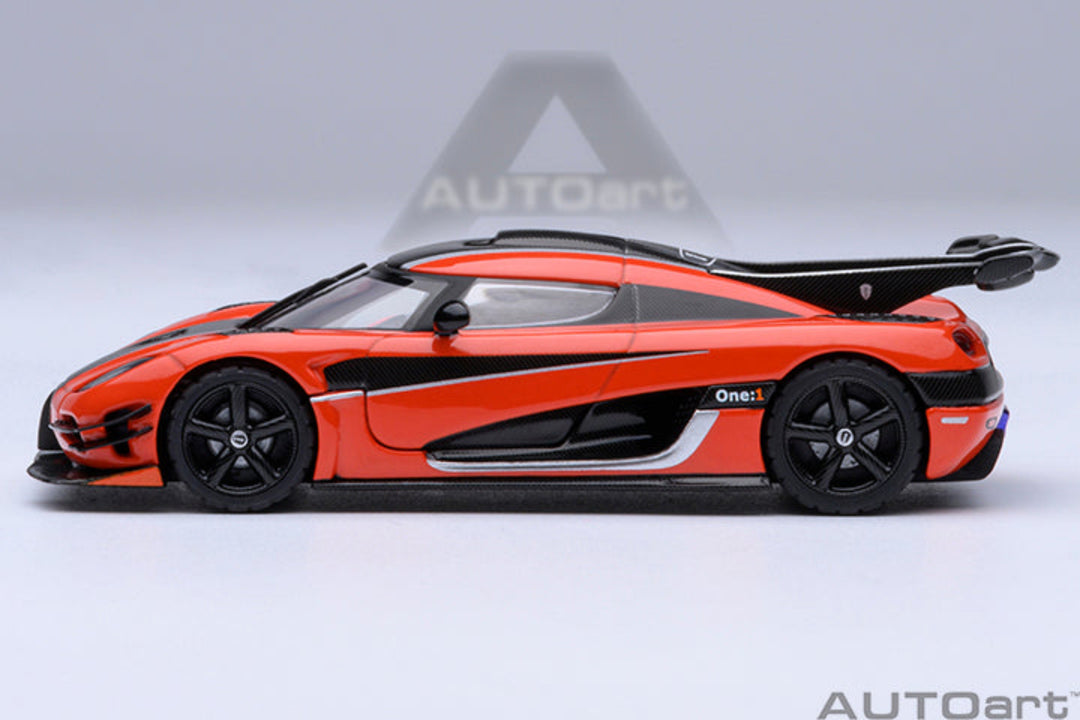 [Preorder] AutoArt 1:64 Koenigsegg One: 1 - Lava Orange 20044