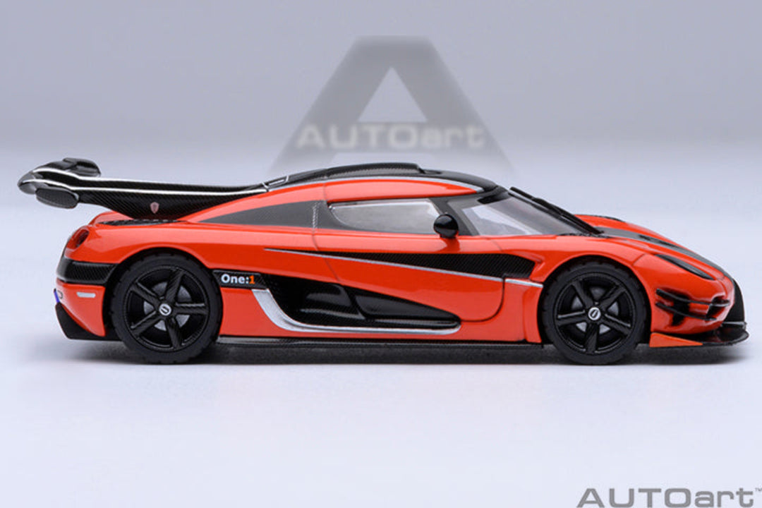 [Preorder] AutoArt 1:64 Koenigsegg One: 1 - Lava Orange 20044