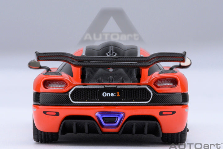 [Preorder] AutoArt 1:64 Koenigsegg One: 1 - Lava Orange 20044