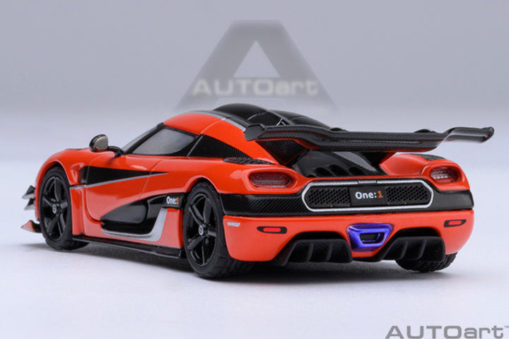 [Preorder] AutoArt 1:64 Koenigsegg One: 1 - Lava Orange 20044