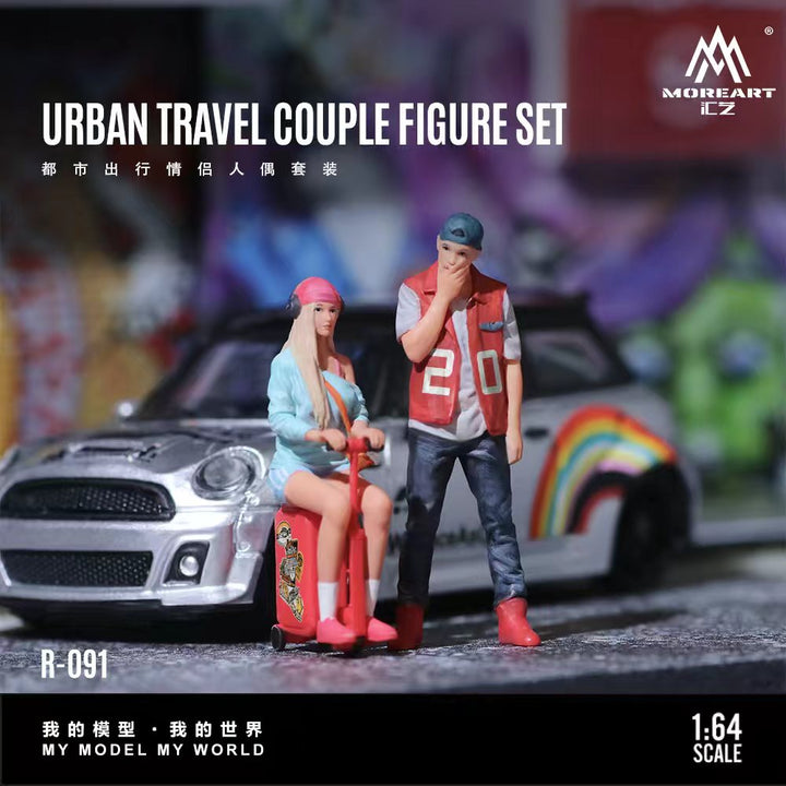 [Preorder] MoreArt 1:64 URBAN TRAVEL COUPLE FIGURE SET MO223091
