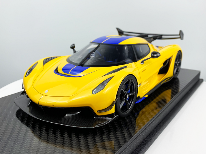 Frontiart 1:18 Koenigsegg Jesko 7336 Swedish Flag Yellow resin F133-192