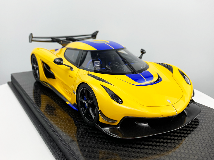 [Preorder] Frontiart 1:18 Koenigsegg Jesko 7336 Swedish Flag Yellow resin