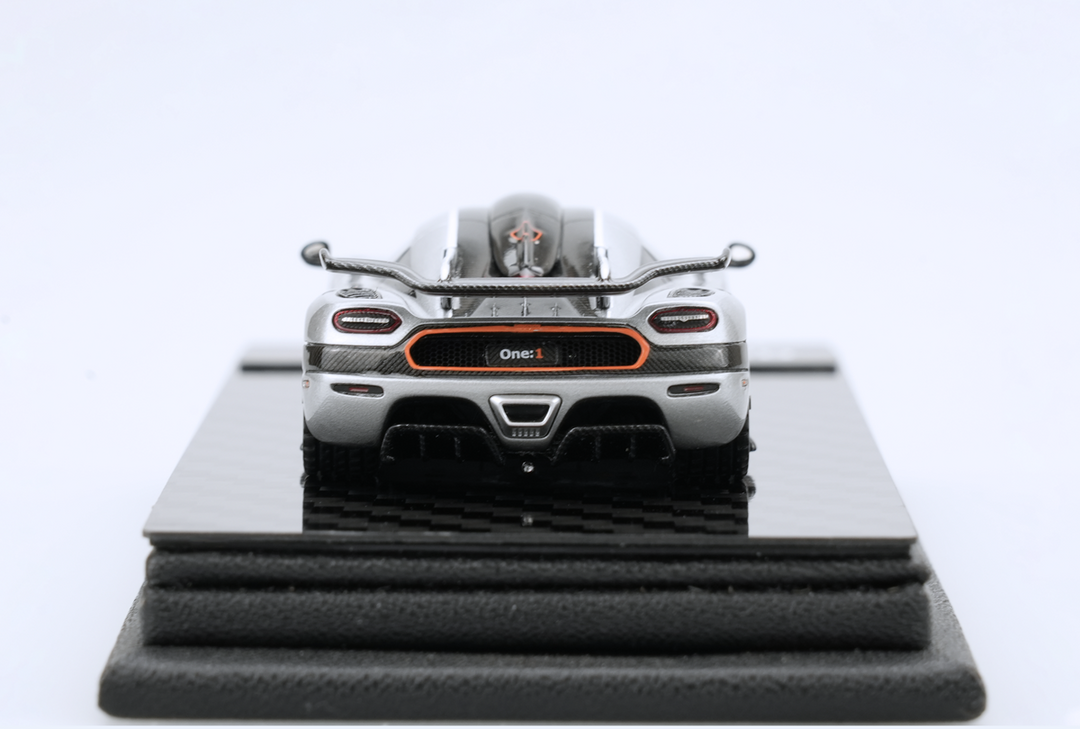 Frontiart 1:64 Koenigsegg One:1 Silver Open Resin Model F150-10
