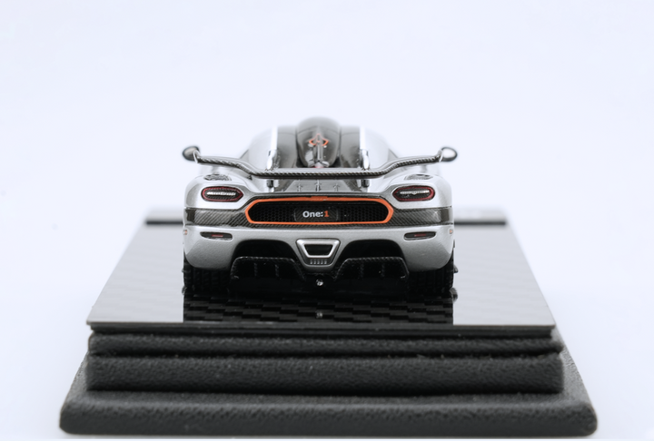 Frontiart 1:64 Koenigsegg One:1 Silver Open Resin Model F150-10