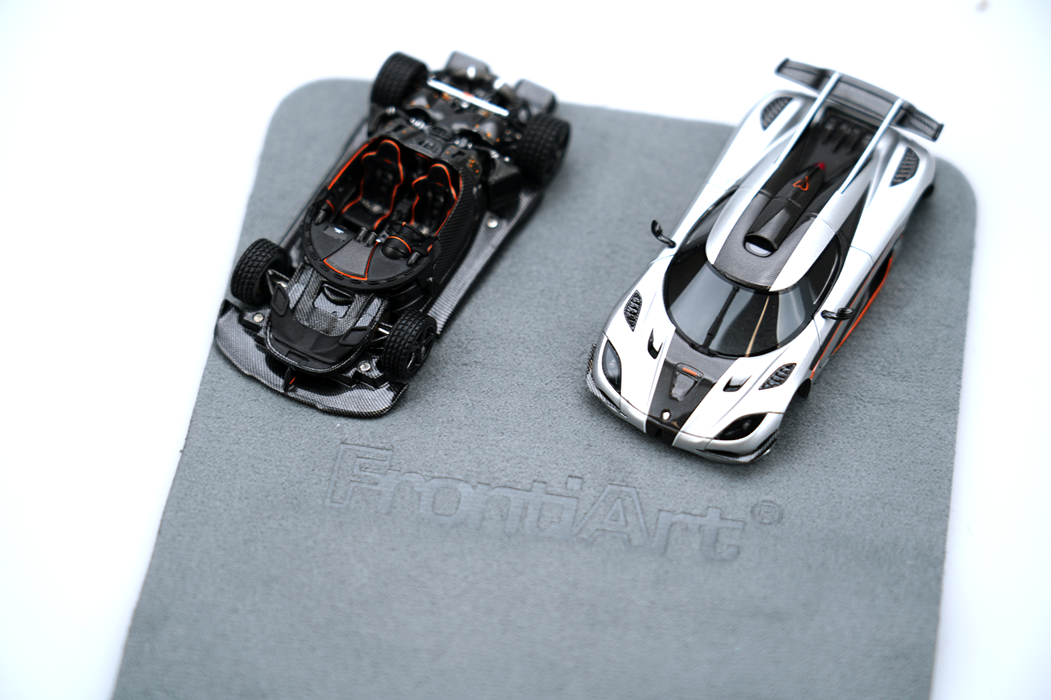 Frontiart 1:64 Koenigsegg One:1 Silver Open Resin Model F150-10