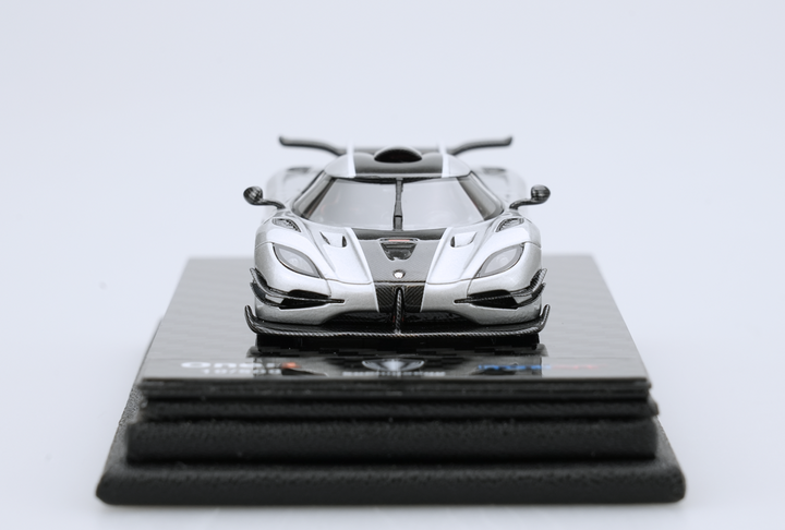 Frontiart 1:64 Koenigsegg One:1 Silver Open Resin Model F150-10