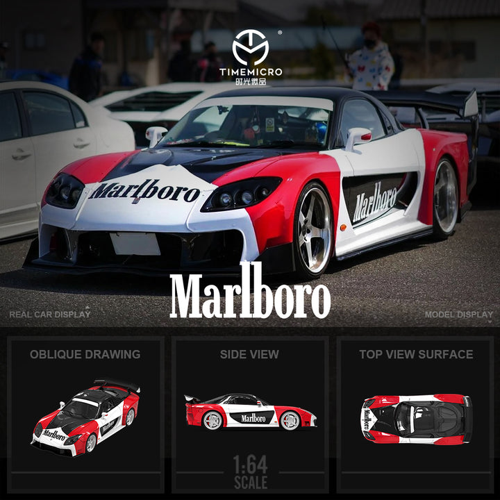 [Preorder] TimeMicro 1:64 Mazda RX-7 Veilside Marlboro (2 Varients)