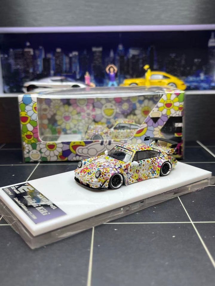 XKE 1:64 Porsche RWB964 - Takashi Murakami Livery