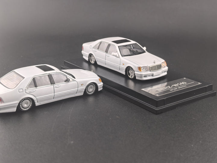 Fine works 1:64 Mercedes BENZ W140 - Pearl White