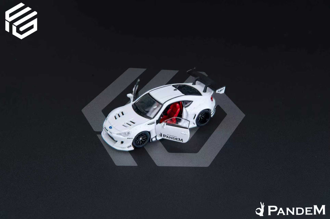 [Preorder] FG 1:64 Subaru BRZ Fully Open Pandem Modified Pearl White