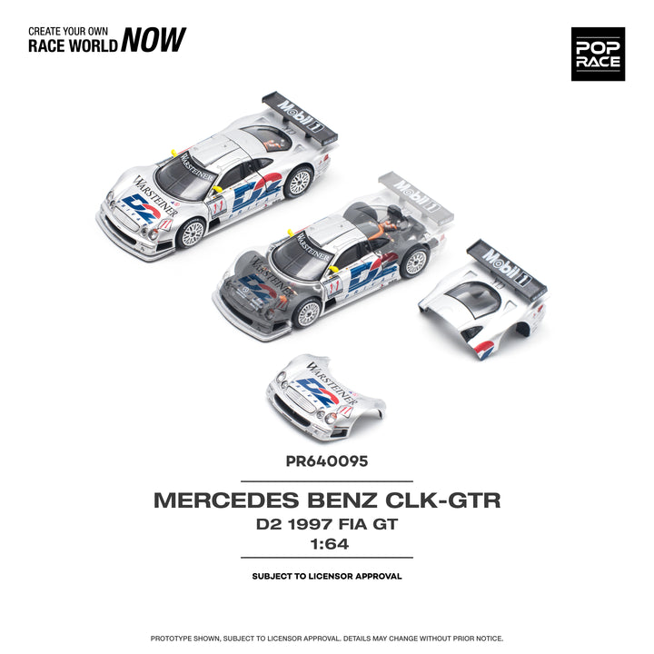 [Preorder] POPRACE 1:64 MERCEDES-BENZ CLK AMG GTR 1997 FIA GT D2 PRIVAT