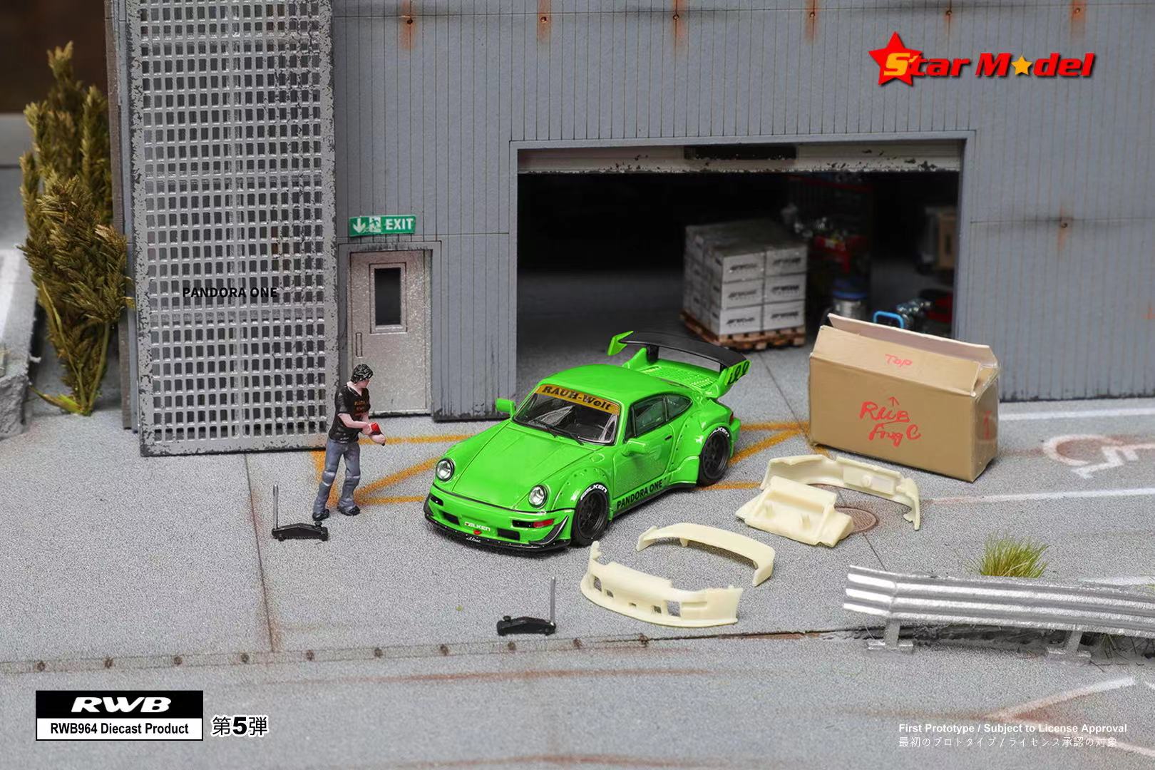 Star Model 1:64 Porsche RWB 964 GT Wing (6 Versions) – Horizon Diecast
