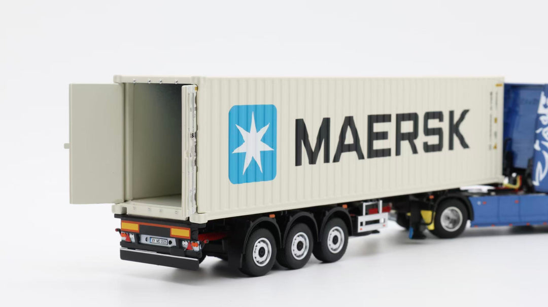 [Preorder] Tubro Truck 1:64 Scania 730S 4x2 Trailer With Extendable Container Trailer Set (6 Versions)