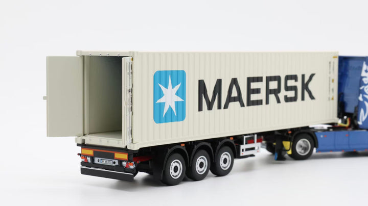 [Preorder] Tubro Truck 1:64 Scania 730S 4x2 Trailer With Extendable Container Trailer Set (6 Versions)