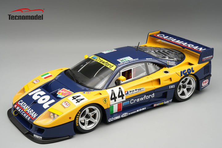 [Preorder] Tecnomodel 1:18 Ferrari F40 LM 1996 24h LM  Driver: L. Della Noce / A. Olofsson / C. Rosenblad  Open Rear Trunk & Engine Part Closes w/ Magnetic System Limited Edition TM18-429B