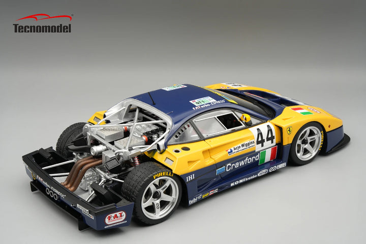 [Preorder] Tecnomodel 1:18 Ferrari F40 LM 1996 24h LM  Driver: L. Della Noce / A. Olofsson / C. Rosenblad  Open Rear Trunk & Engine Part Closes w/ Magnetic System Limited Edition TM18-429B