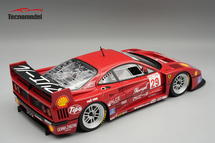 [Preorder] Tecnomodel 1:18 Ferrari F40 LM 1996  BPR Suzuka   Driver: M. Angelelli / T.Oota  Open Rear Trunk & Engine Part Closes w/ Magnetic System Limited Edition TM18-429D