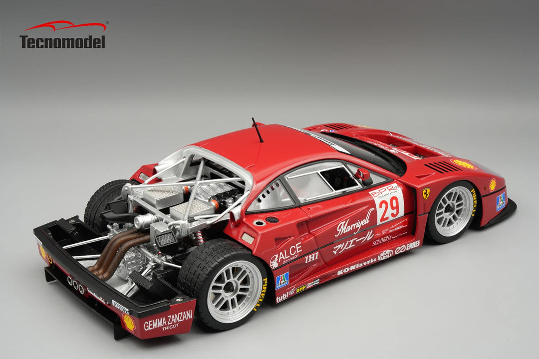 [Preorder] Tecnomodel 1:18 Ferrari F40 LM 1996  BPR Suzuka   Driver: M. Angelelli / T.Oota  Open Rear Trunk & Engine Part Closes w/ Magnetic System Limited Edition TM18-429D