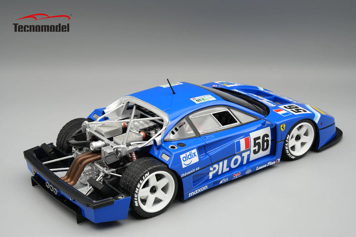 [Preorder] Tecnomodel 1:18 Ferrari F40 LM 1996 24H LM Pilot Pen Racing  Driver: M. Ferte / O. Thevenin / N. Loboissetier   Open Rear Trunk & Engine Part Closes w/ Magnetic System Limited Edition TM18-429F