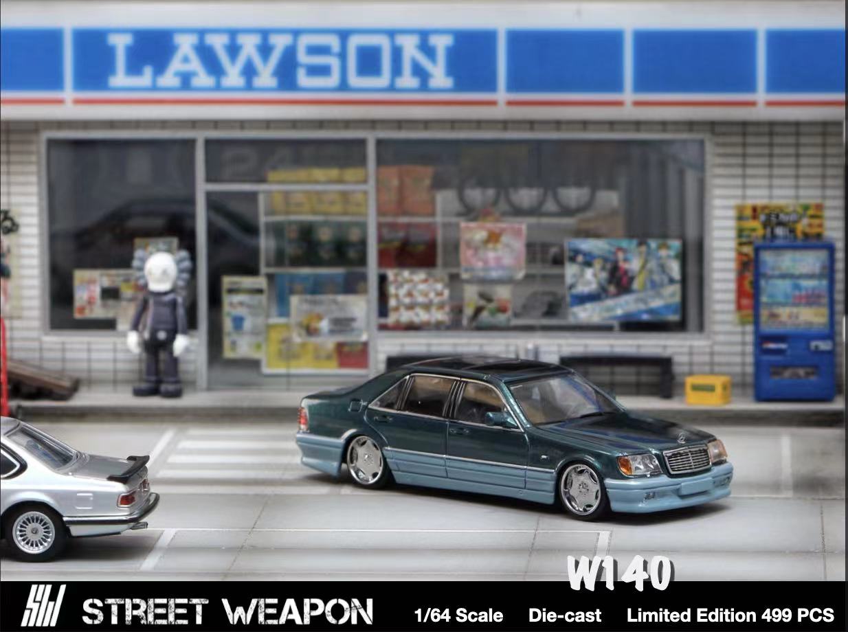 Street Weapon 1:64 BMW 635 CSI / Benz W140 – Horizon Diecast