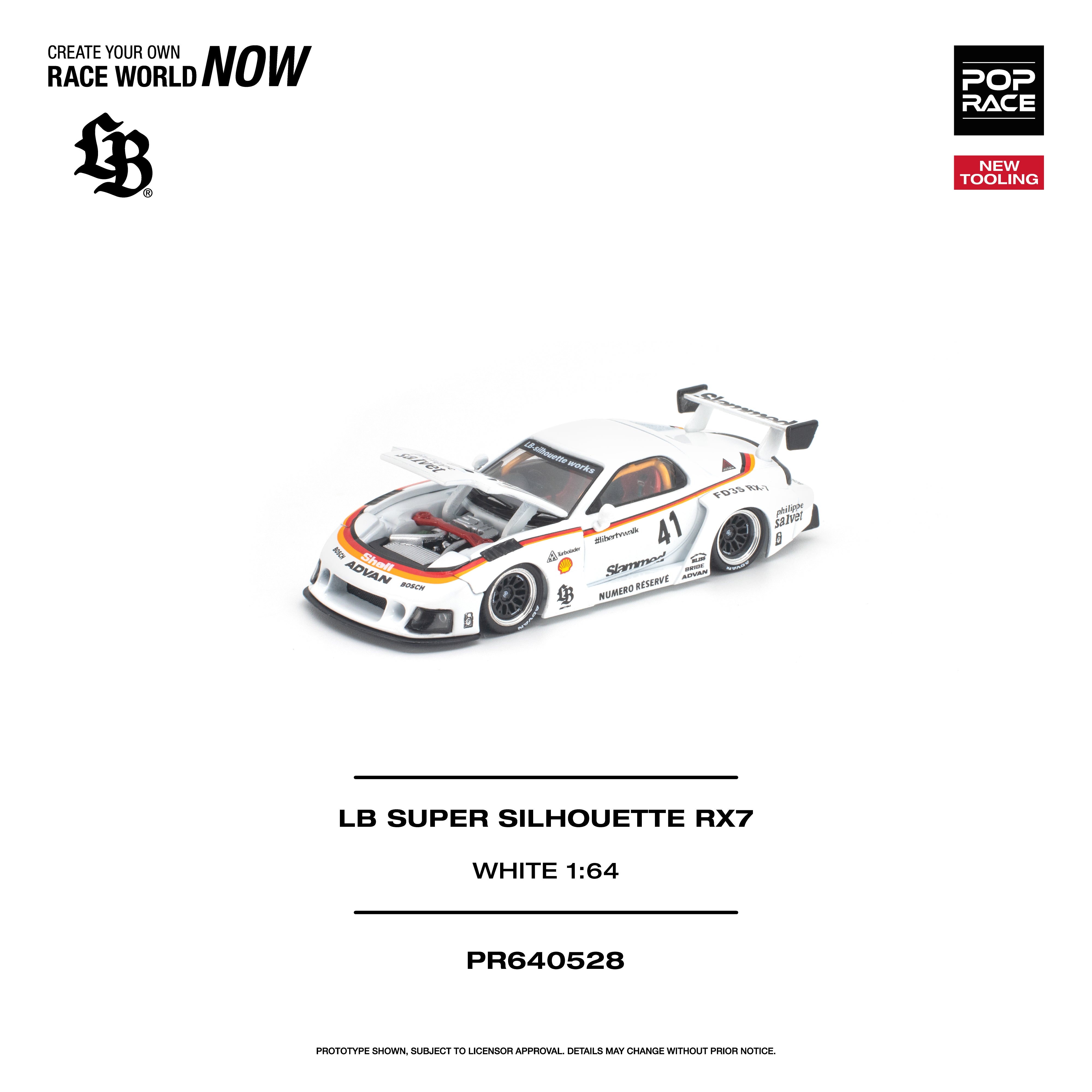 Preorder] POPRACE 1:64 LB SUPER SILHOUETTE RX7 (FD3S) PR640528
