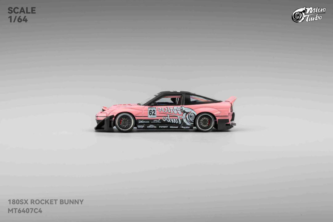 [Preorder] Microturbo 1:64 Nissan S13 Silvia 180SX Rocket Bunny SIMON'S GARAGE CUSTOM TOW TRUCK