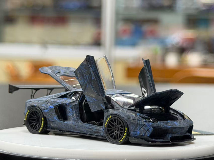 [Preorder] PGM 1:64 Lamborghini LB700 Blue Carbon Real Carbon