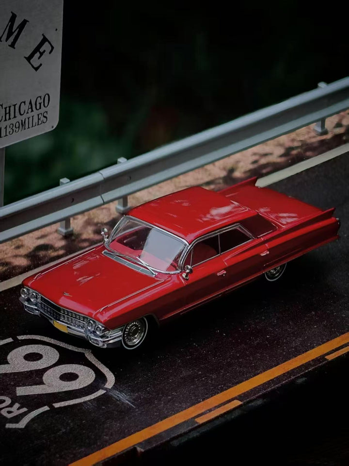 [Preorder] MK Miniatures 1:64 Cadillac DeVille Transparent Red