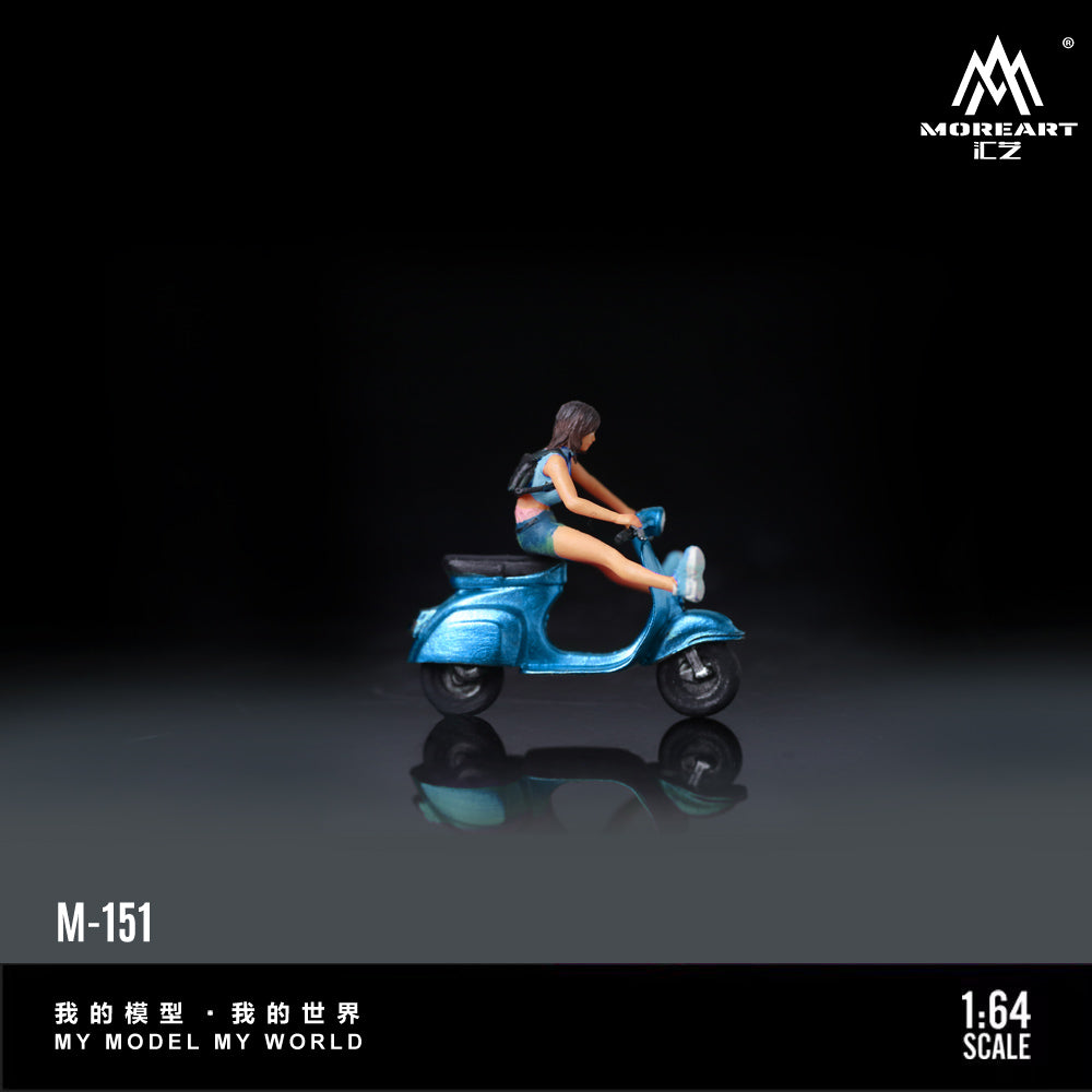 [Preorder] MoreArt 1:64 TWO TONE SCOOTER MOTORCYCLE DOLL (2 Colours)