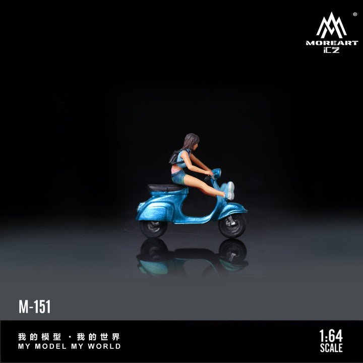 [Preorder] MoreArt 1:64 TWO TONE SCOOTER MOTORCYCLE DOLL (2 Colours)