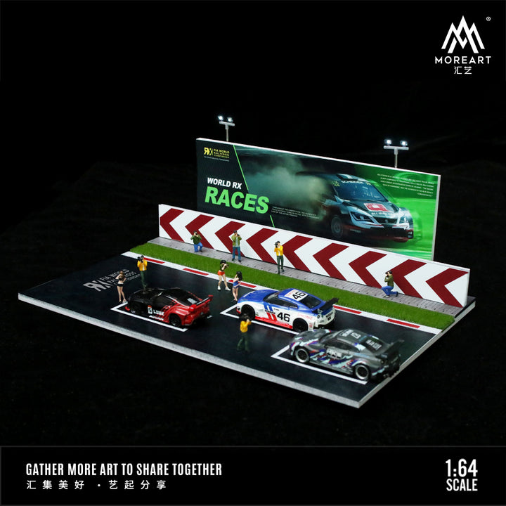 [Preorder] MoreArt 1:64 Rallycross/Dakar Series Race Assembly Scene Model (2 Variants)