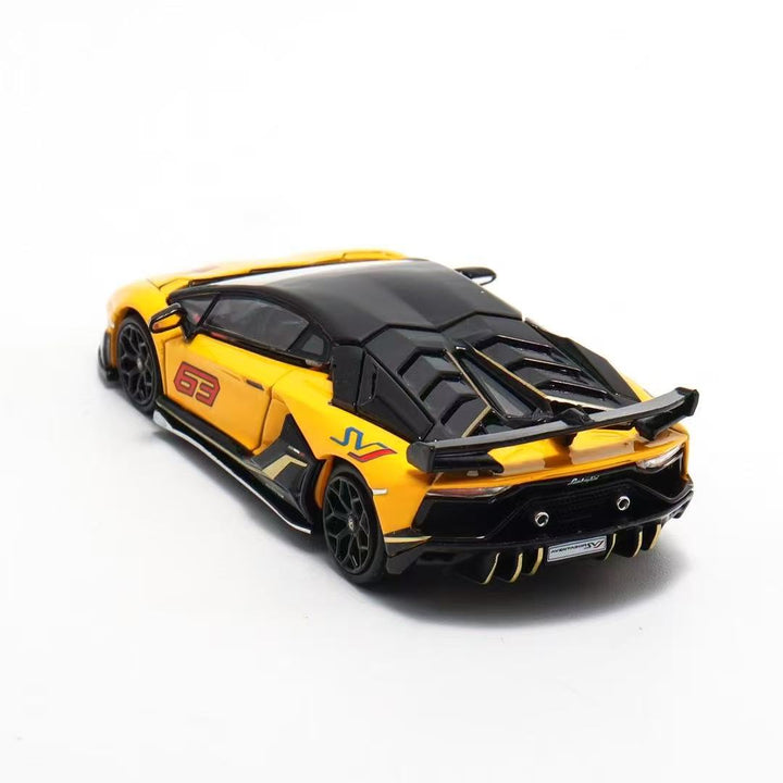 Maxwell Model 1:64 Lamborghini Aventador SVJ63 - Yellow