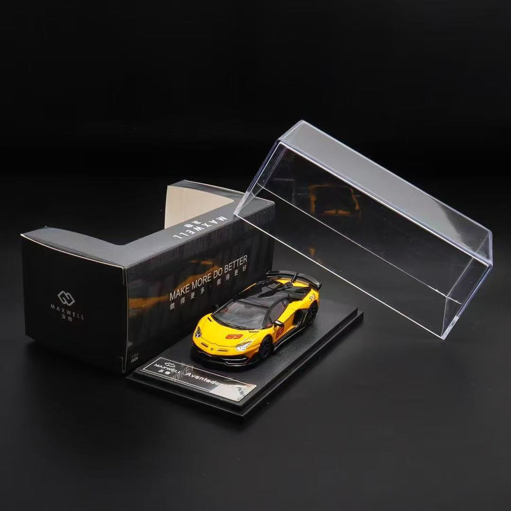 Maxwell Model 1:64 Lamborghini Aventador SVJ63 - Yellow – Horizon