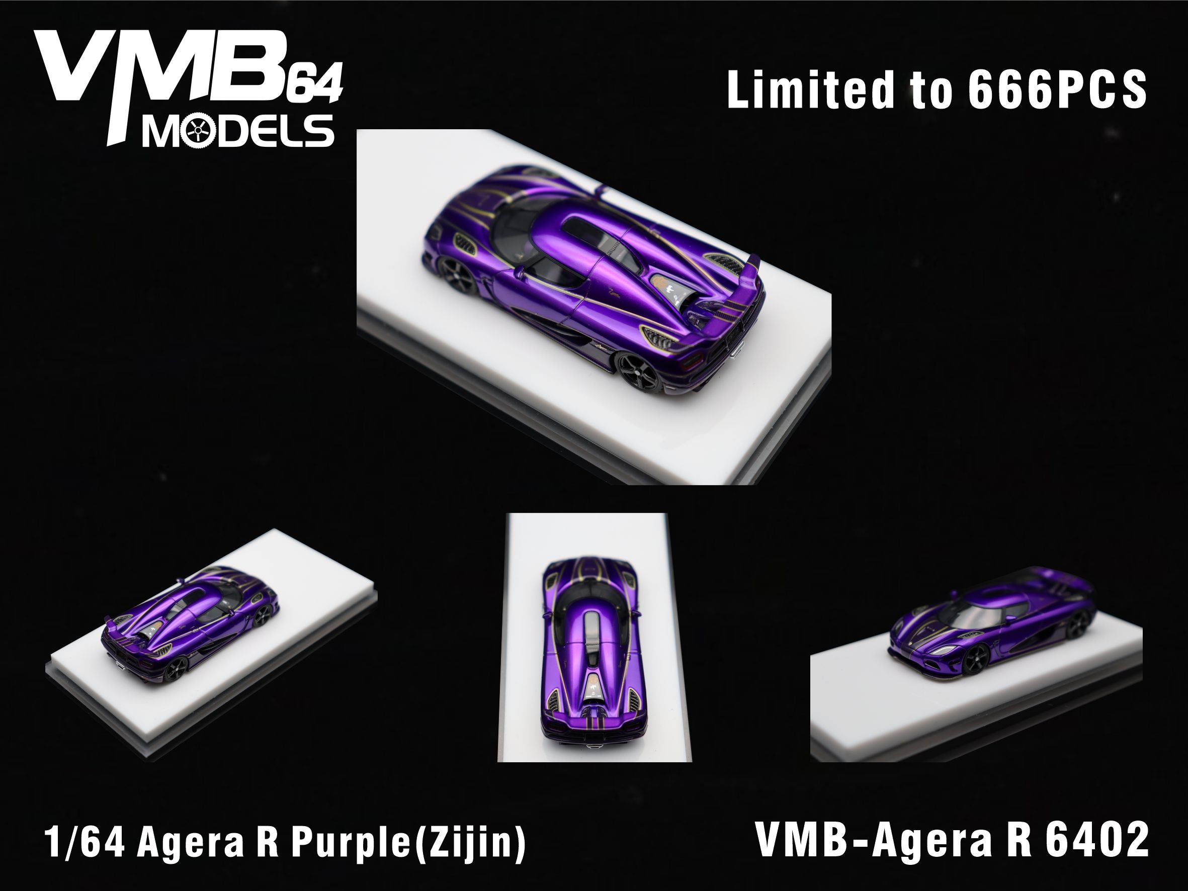 VMB 1:64 Koenigsegg Agera R (2 Colours) – Horizon Diecast