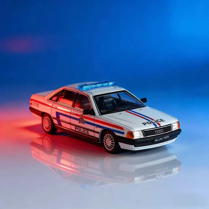 Rhino Model 1:64 Audi 100 C3 Police White