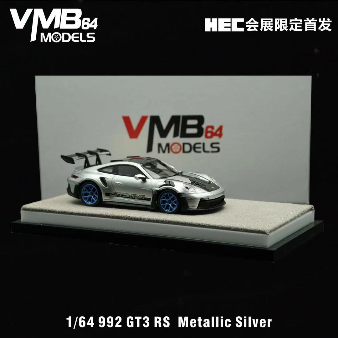 [Preorder] VMB 1:64 992 GT3 RS Metallic Silver