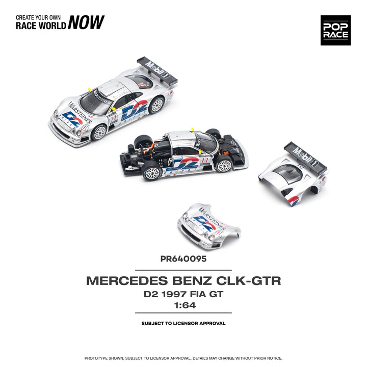 [Preorder] POPRACE 1:64 MERCEDES-BENZ CLK AMG GTR 1997 FIA GT D2 PRIVAT