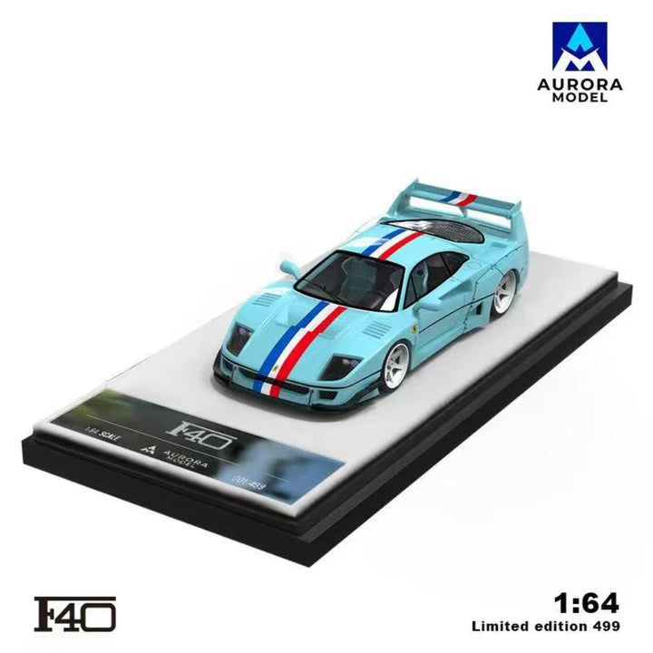[Preorder] Aurora Model 1:64 Ferrari F40 Modified Version Tiffany and Kitty Livery (4 Versions)
