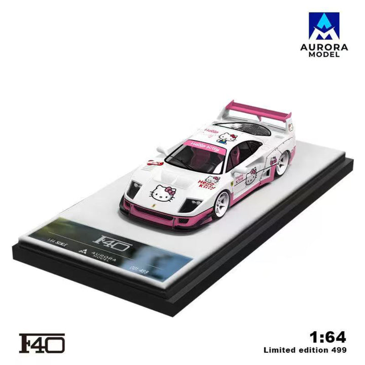 [Preorder] Aurora Model 1:64 Ferrari F40 Modified Version Tiffany and Kitty Livery (4 Versions)