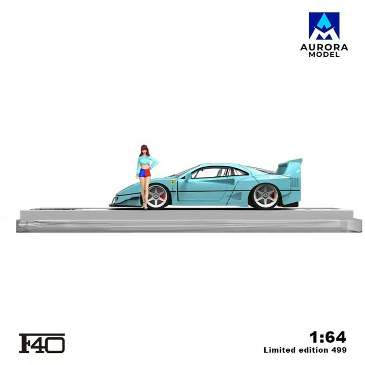 [Preorder] Aurora Model 1:64 Ferrari F40 Modified Version Tiffany and Kitty Livery (4 Versions)