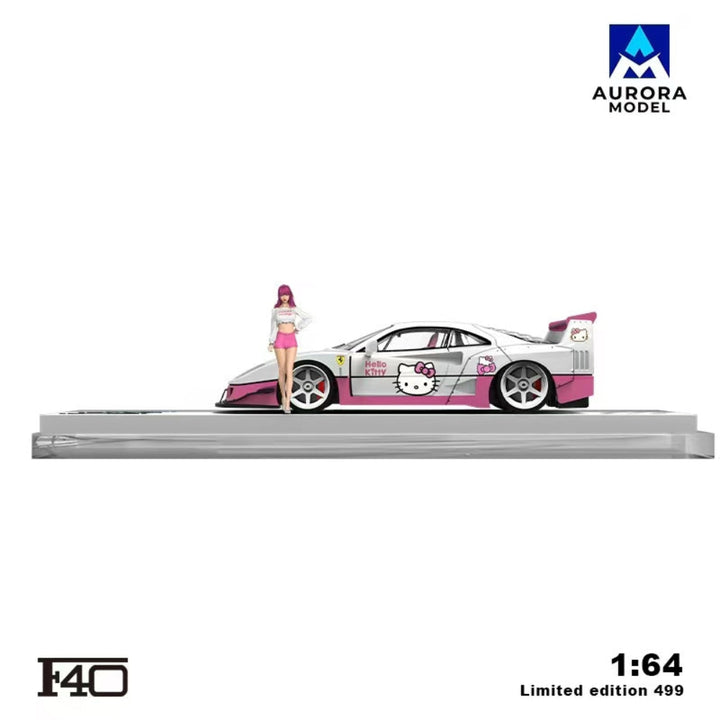 [Preorder] Aurora Model 1:64 Ferrari F40 Modified Version Tiffany and Kitty Livery (4 Versions)