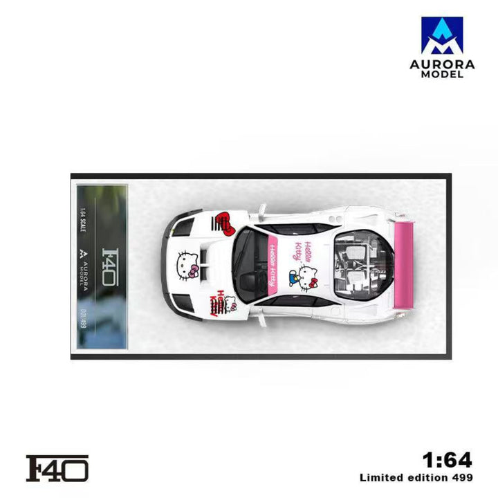 [Preorder] Aurora Model 1:64 Ferrari F40 Modified Version Tiffany and Kitty Livery (4 Versions)