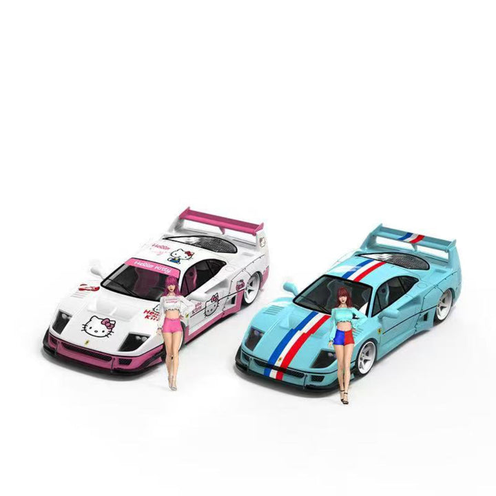 [Preorder] Aurora Model 1:64 Ferrari F40 Modified Version Tiffany and Kitty Livery (4 Versions)